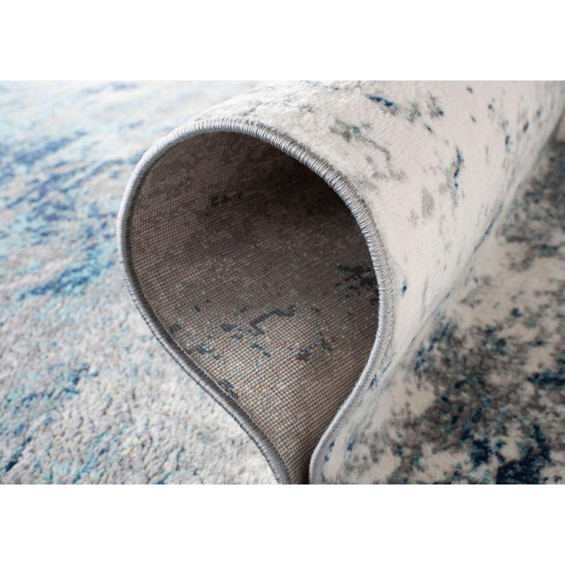 Jasper JSP107 Power Loomed Area Rug - Grey/Blue - 4'x6' - Safavieh.