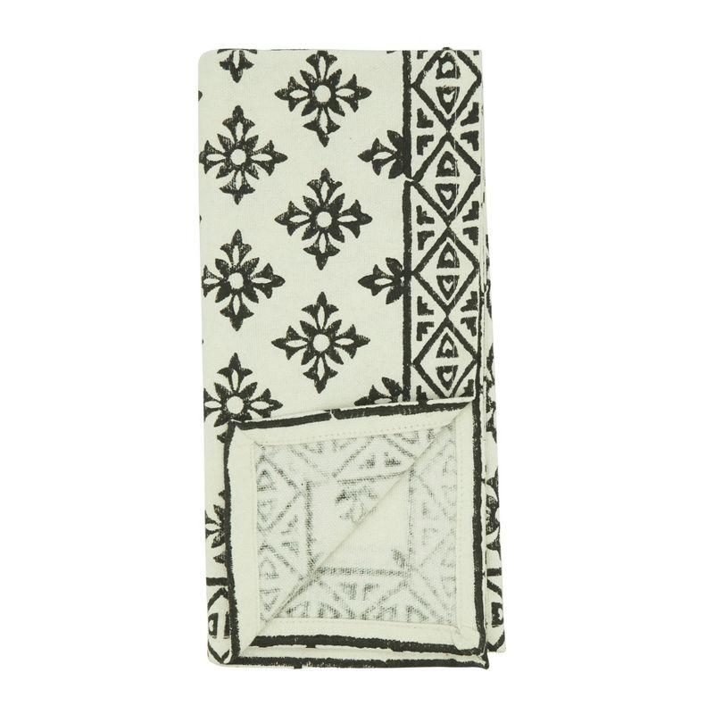 Saanvi 100% Cotton Geometric Square Napkin