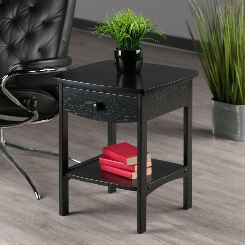 Claire Nightstand - Black - Winsome