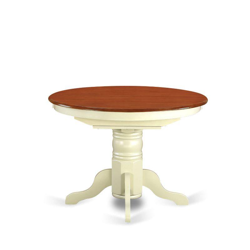 East West Furniture AVT-SBR-TP Oval Table with 18