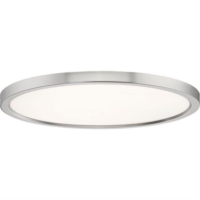 Quoizel Lighting Outskirts 1 - Light Flush Mount in  Brushed Nickel