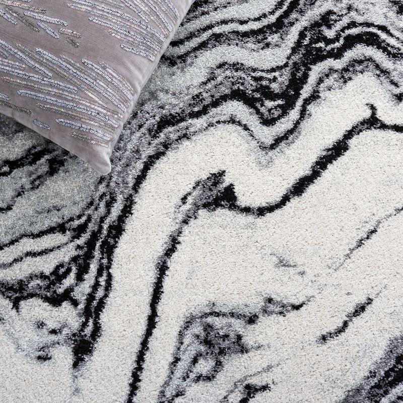 Tulum TUL274 Power Loomed Area Rug - Ivory/Black - 8'x10' - Safavieh.