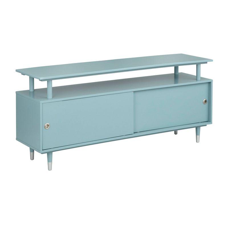 Buylateral Margo Mid Century Modern TV Stand for TVs up to 65" Antique Blue
