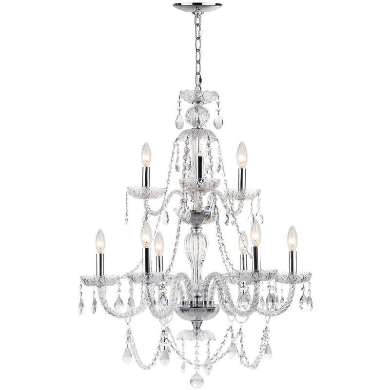 Aura Chandelier - Chrome/Clear - Safavieh.