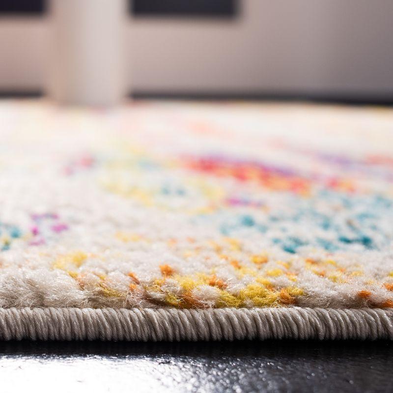 Madison MAD260 Power Loomed Area Rug - Beige/Yellow - 6'7"x6'7" - Safavieh.