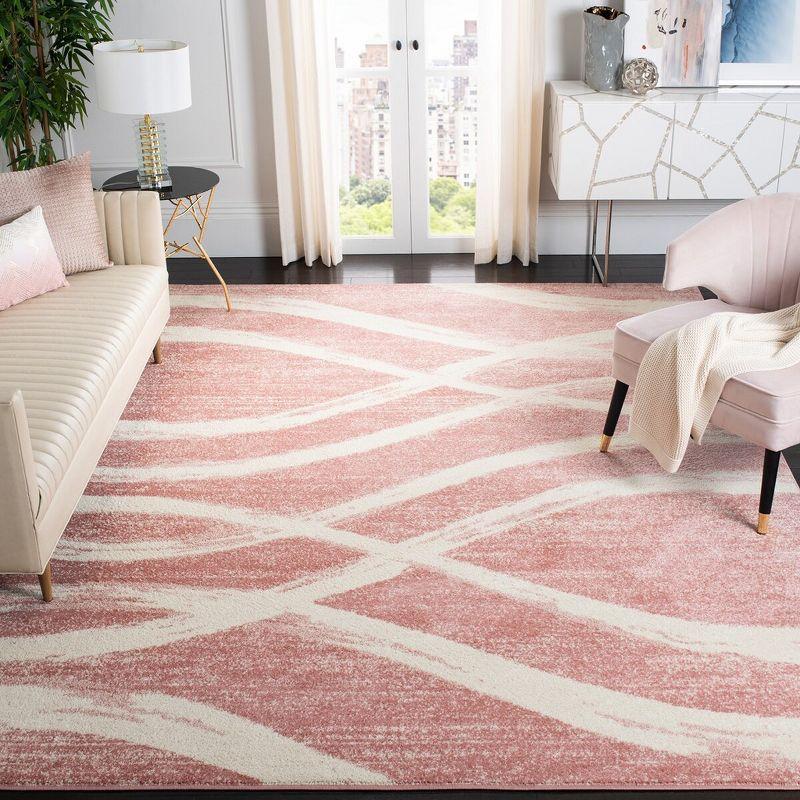 Adirondack ADR125 Machine Made Indoor Area Rug - Rose/Cream - 9'x12' - Safavieh