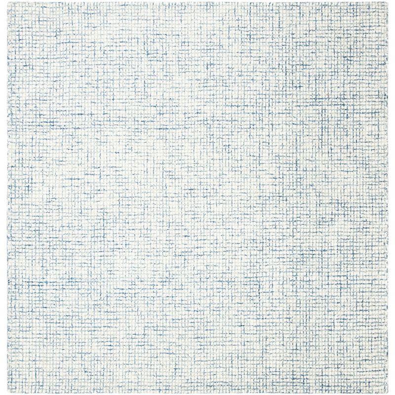 Abstract ABT470 Hand Tufted Indoor Area Rug - Ivory/Blue - 6'x6' - Safavieh