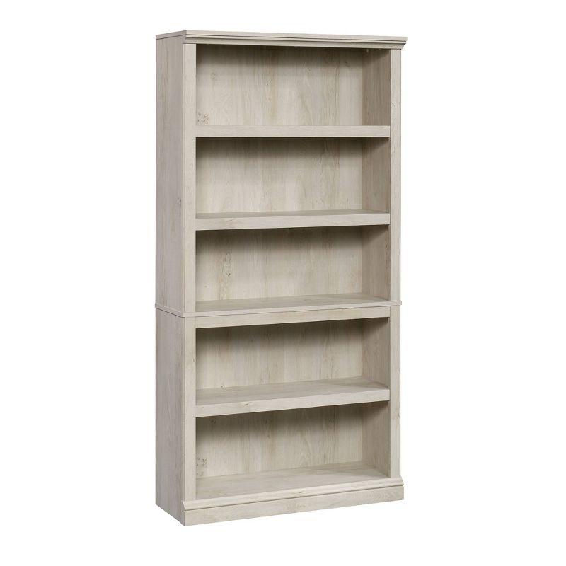 Chalked Chestnut 5-Shelf Adjustable Wood Bookcase