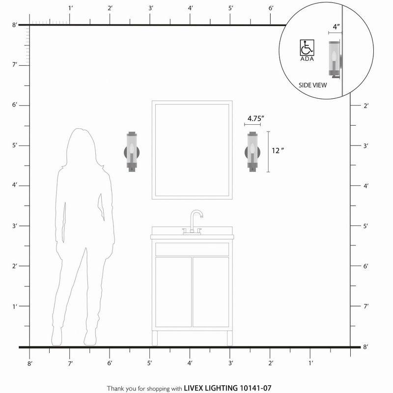 Livex Lighting Castleton 1 - Light Sconce in  Bronze