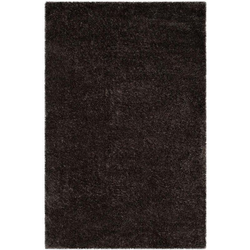 Indie Shag SGI320 Power Loomed Indoor Area Rug - Dark Grey - 5'1"x7'6" - Safavieh.