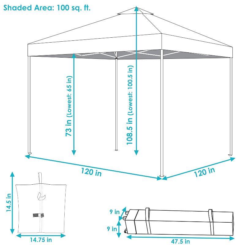 12 Ft. W x 12 Ft. D Metal Pop-Up Canopy