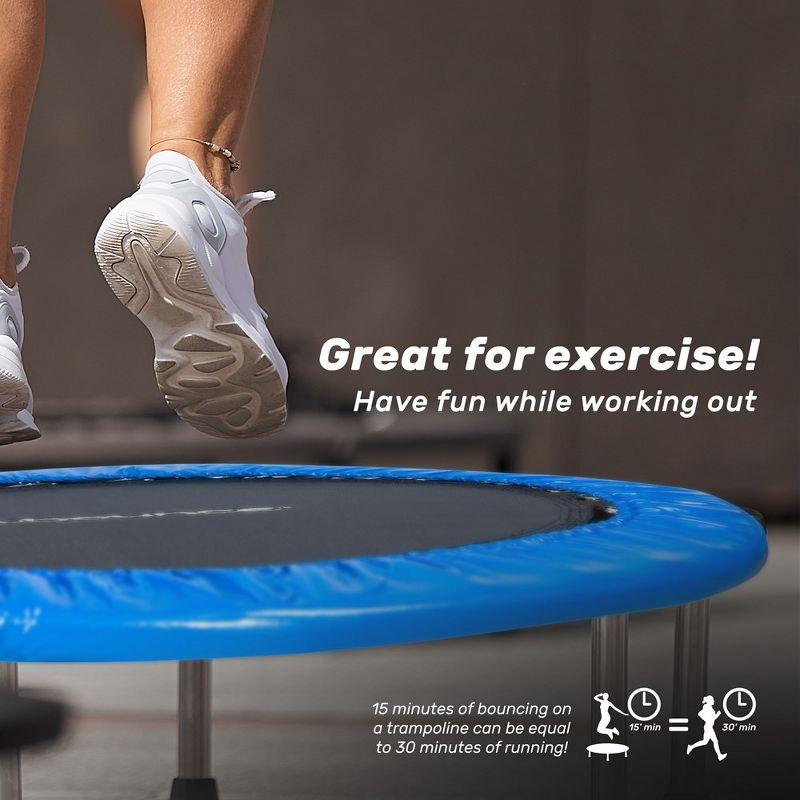 New Bounce New Bounce Mini Trampoline - Foldable Trampoline for Children and Adults - Holds Up to 220 Lbs