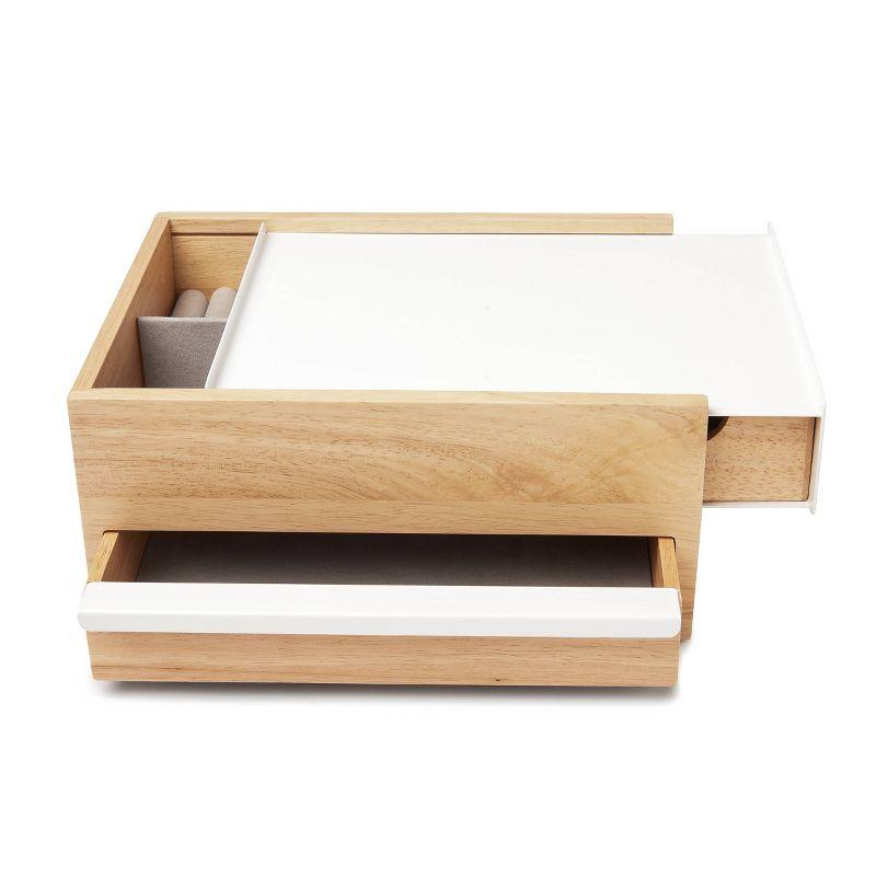 Umbra Stowit White and Neutral Jewelry Box Storage