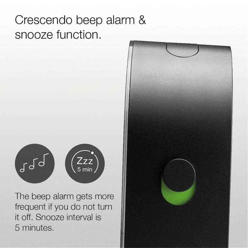 Braun Numerical Quartz Movement / Crystal Tabletop Clock with Alarm