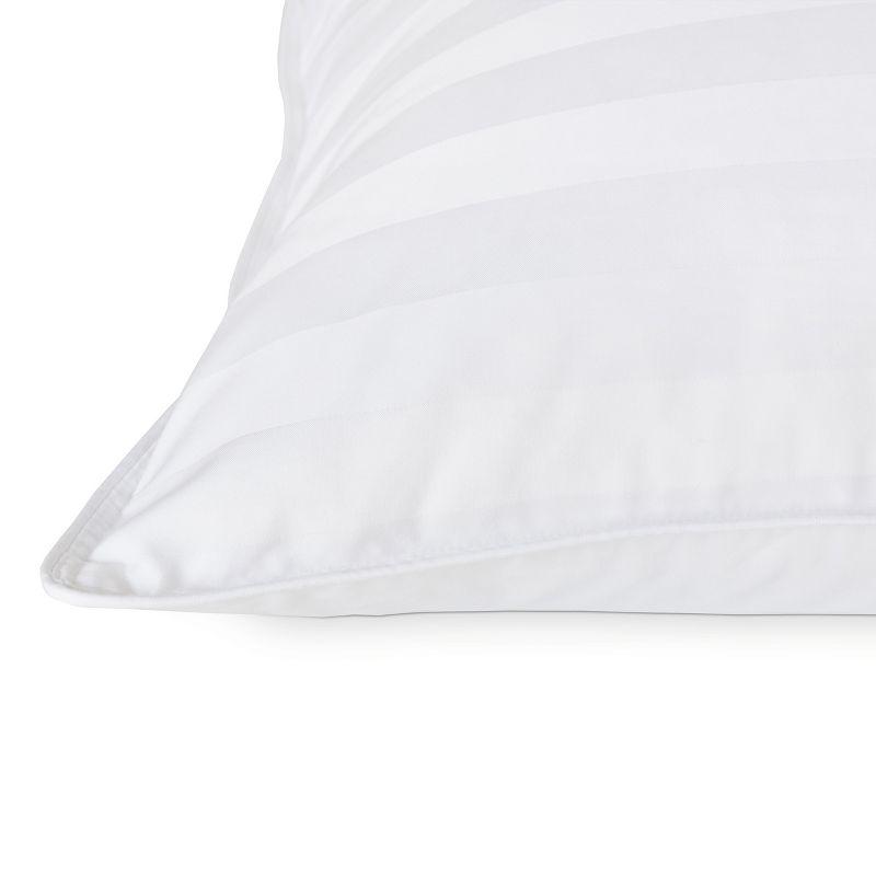 White Hypoallergenic Polyester King Pillow for Stomach Sleepers