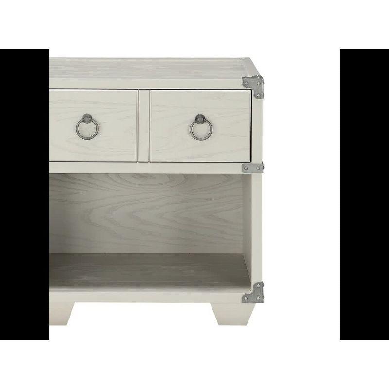 Orchest 25" Modern Gray 1-Drawer Nightstand with USB Dock