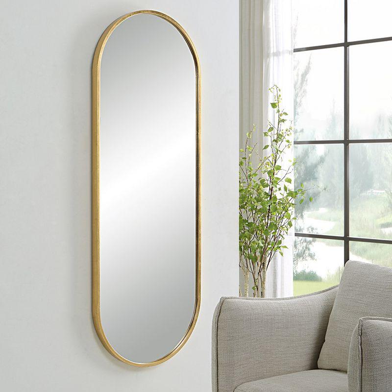 Piero Oval Full Length Mirror - Gold