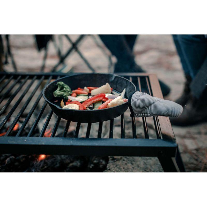 Stansport Pre-Seasoned Cast Iron Frying Pans - 3 Piece Set