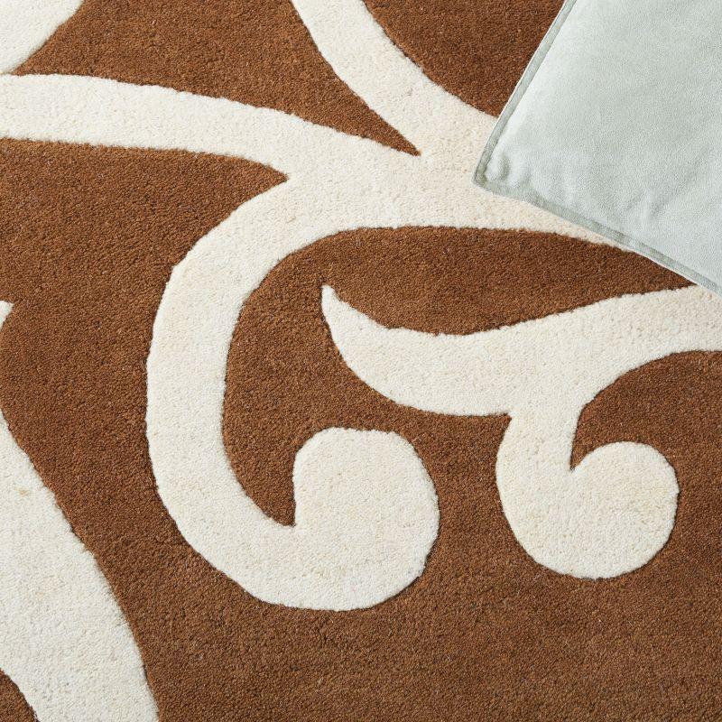 Soho SOH256 Hand Tufted Indoor Area Rug - Brown/Multi - 5'x8' - Safavieh