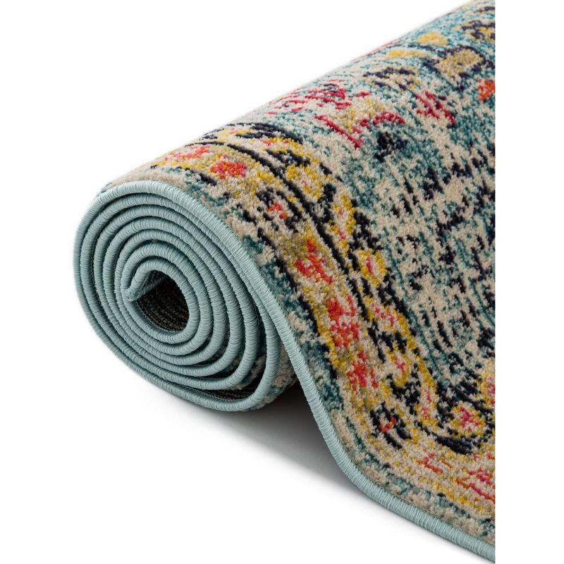 Unique Loom Monterey Collection Area Rug - Adobe (8'  x 10' Rectangle Blue/Beige)