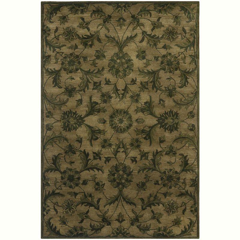 Antiquity AT824 Hand Tufted Indoor Area Rug - Olive/Green - 6'x9' - Safavieh