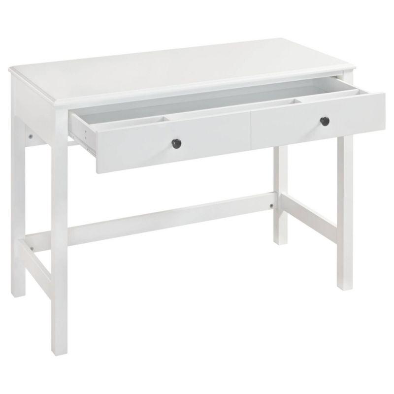 Othello Home Office Small Desk White - Signature Design by Ashley: Parsons-Style, Single Drawer Storage