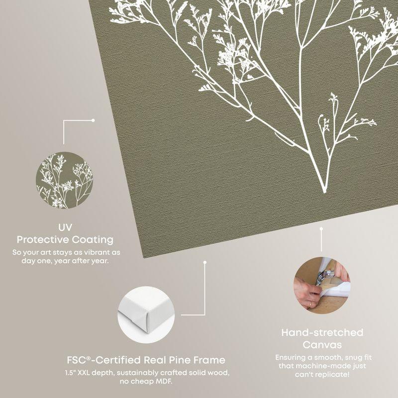 Art Remedy Timeless Leaf I Minimalistic Botanical and Floral Art Prints, 20" x 30", Gallery Wrapped