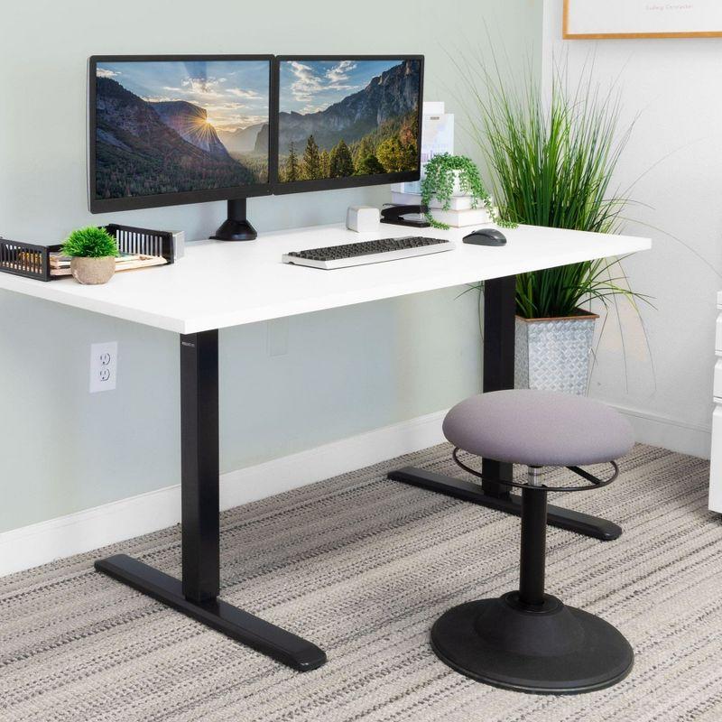 Dual Monitor Aluminum Alloy Desk Mount with C-Clamp Base