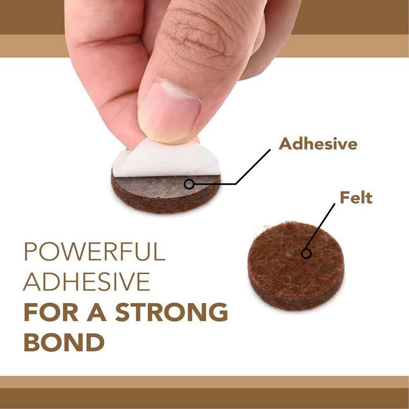 45 Pcs. Felt Furniture Pads - Protect Various Floors Including Hardwood, Laminate, Tile, and Vinyl