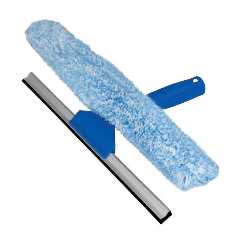 Unger 10 in. Microfiber Window Squeegee/Scrubber