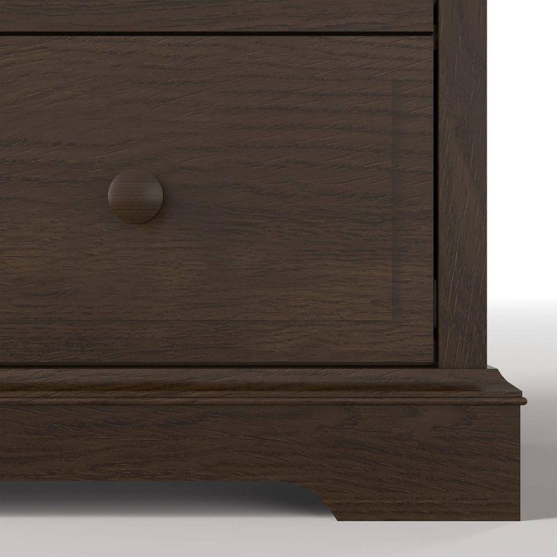 Slate Pine and MDF 4-Drawer Nursery Chest with Soft Close