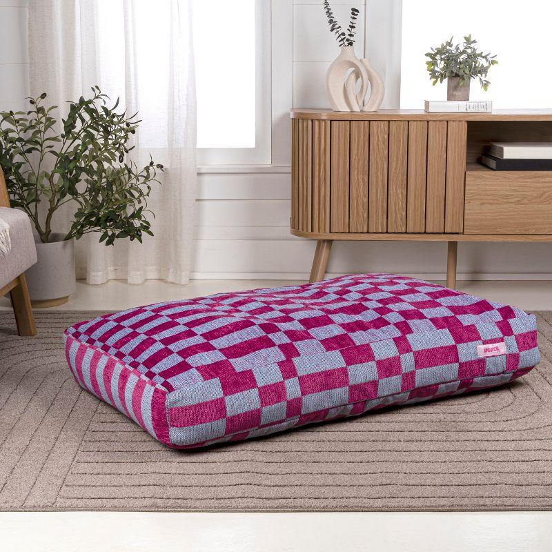 Mabel Designer Modern Ultra Soft Reversible Plush Rectangular Pet Bed with Washable Cover