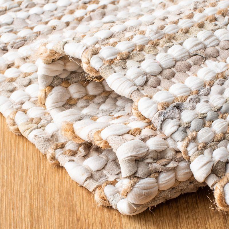 Vintage Leather VTL373 Hand Woven Area Rug - Beige/Multi - 6'x6' - Safavieh.