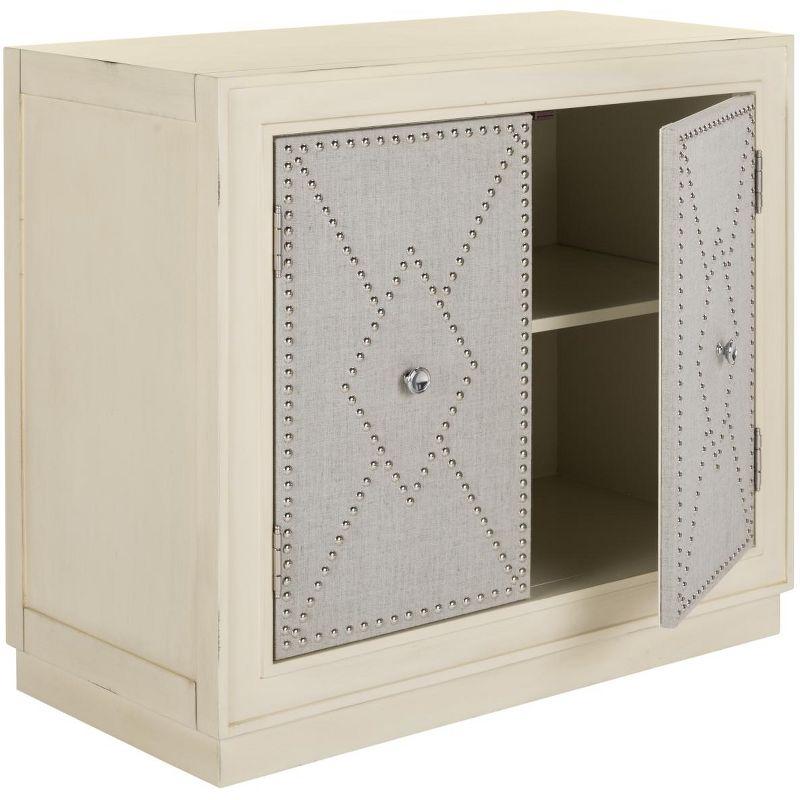 Erin 2 Door Chest - Antique Beige/Light Grey - Safavieh