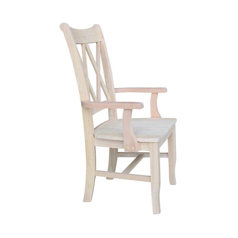 International Concepts Double X-Back Chair with Arms