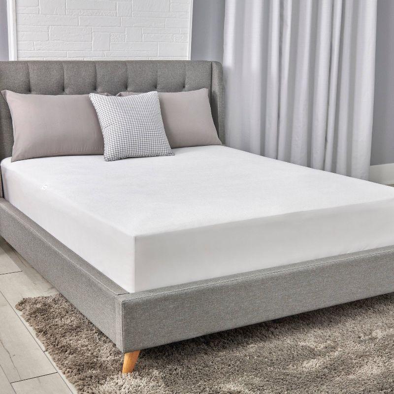 Allerease King Perfect Protection Soft Waterproof Machine Washable Fitted Mattress Protector: Hypoallergenic, OEKO-TEX Certified