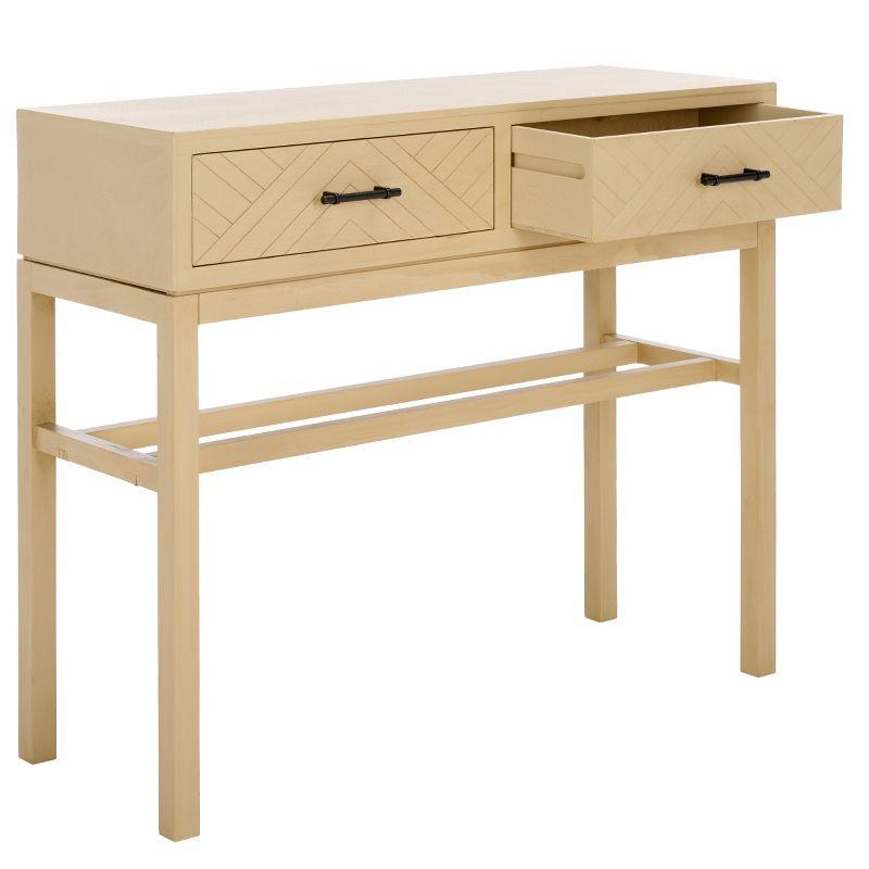 Ajana 2 Drawer Console Table - CNS5709D - Beige - Safavieh