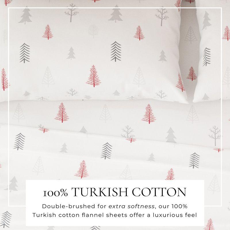 FreshFolds 100% Cotton Lodge Printed Flannel Sheet Set