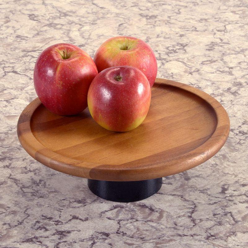 Kalmar Home Acacia Wood Cake Stand Azareya