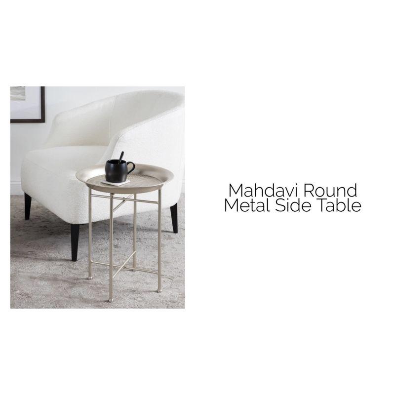 Kate and Laurel Mahdavi Round Metal Accent Table