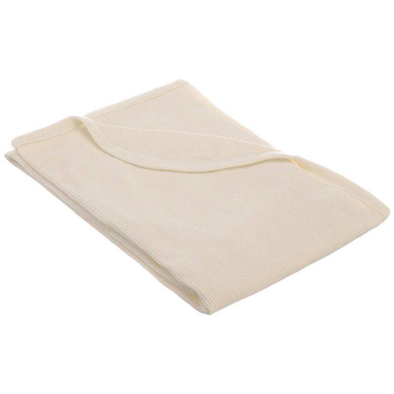 TL Care Organic Cotton Thermal Swaddle Blanket - Natural