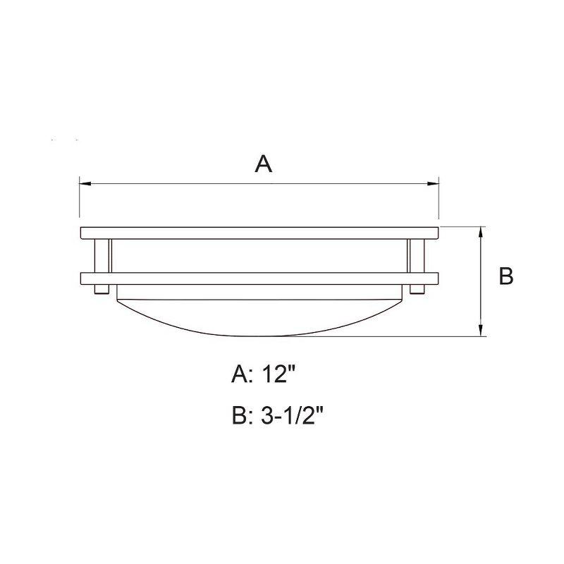 Vaxcel Horizon 1 - Light Flush Mount in  Satin Nickel