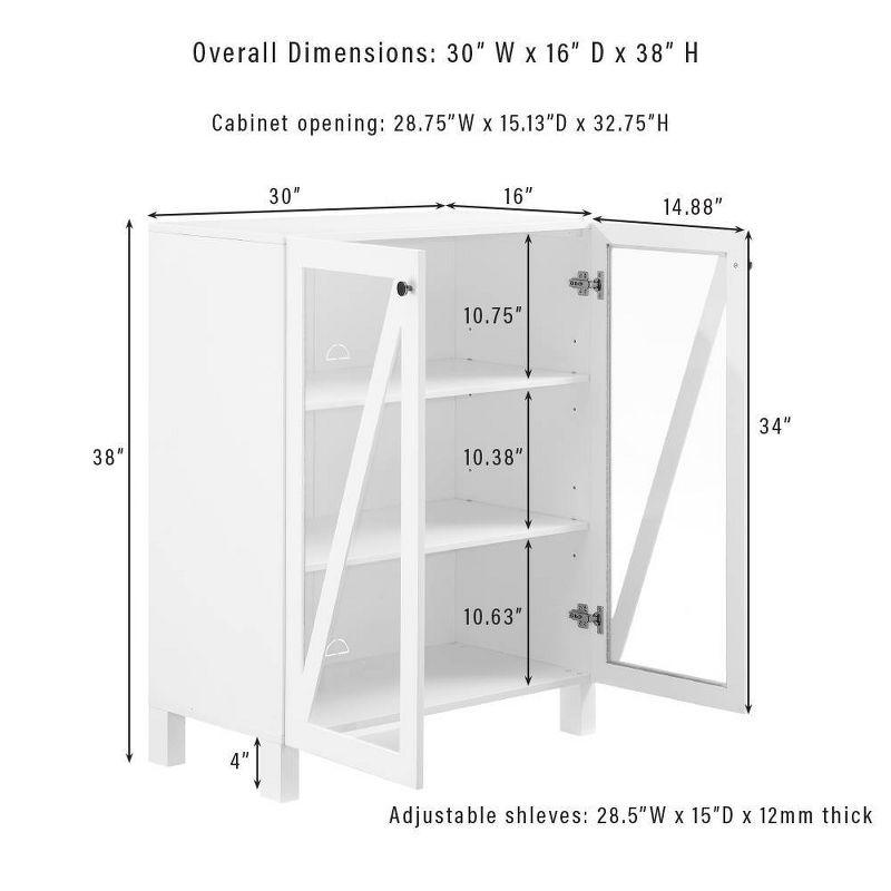 Crosley 72" Cassai Tall Kitchen Storage Pantry and 2 Stackable Pantries