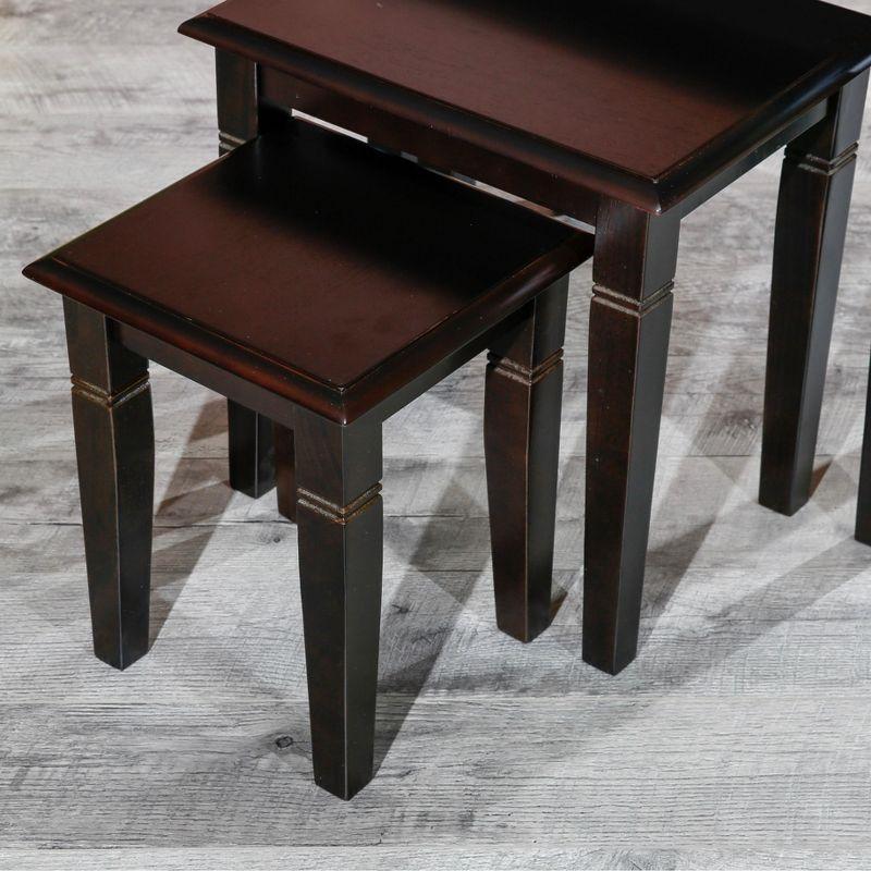 AndMakers Golden 3-Piece Nesting Table Set