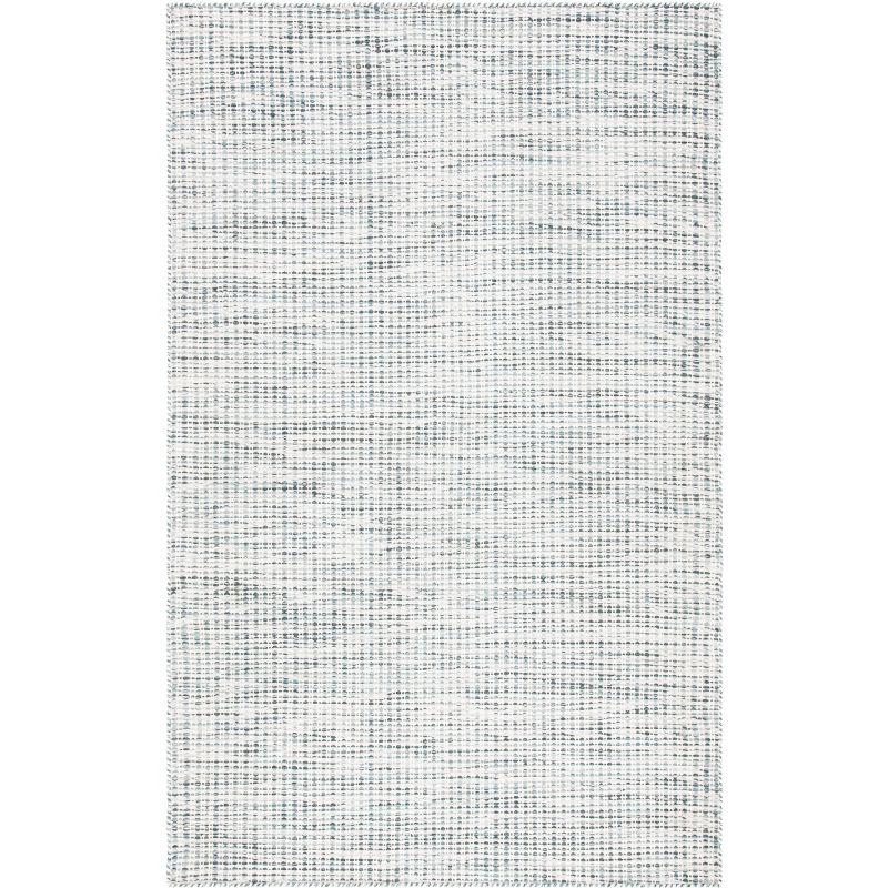 Handmade Gray and Ivory Wool Tufted 4' x 6' Rug