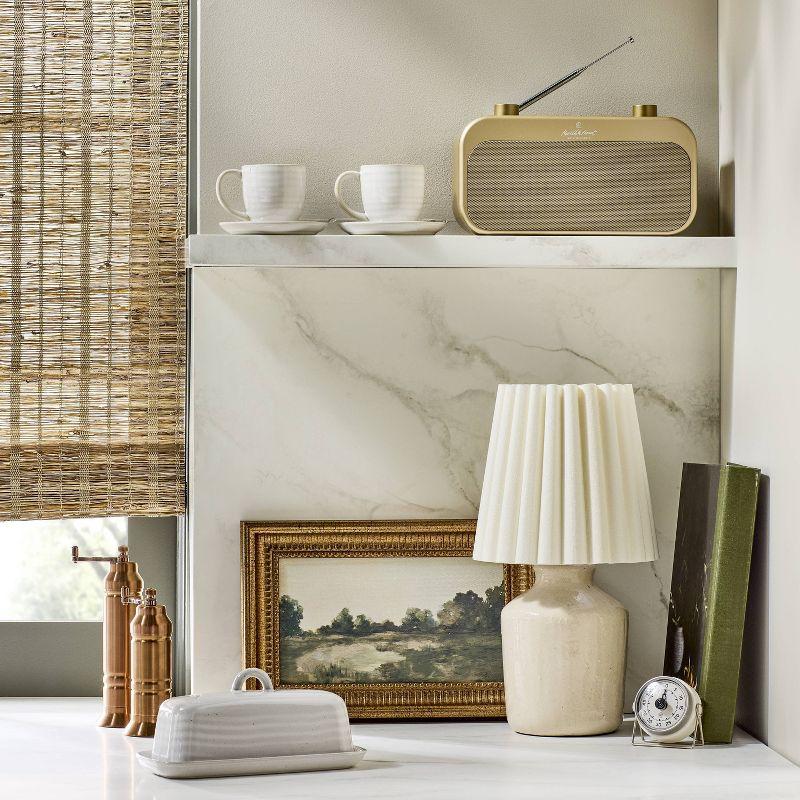Portable Brass Finish AM/FM Bluetooth Radio - Hearth & Hand™ with Magnolia