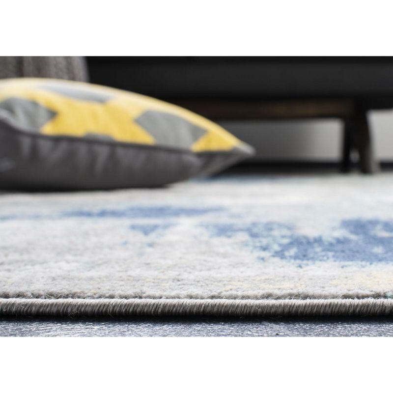 Jasper JSP101 Power Loomed Accent Rug - Grey/Gold - 3'x3' - Safavieh
