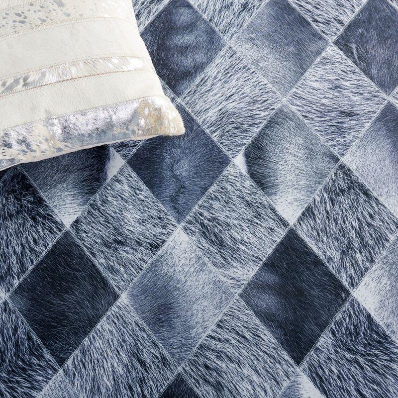 Faux Hide FAH550 Power Loomed Machine Washable Runner Rug - Grey/Dark Grey - 2'6"x8' - Safavieh.