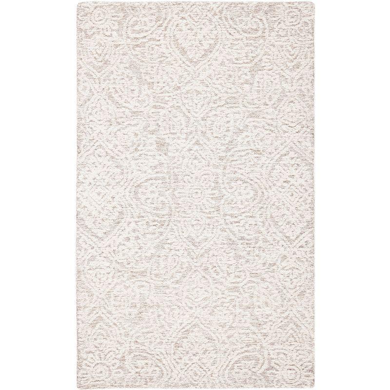 Metro MET998 Hand Tufted Indoor Accent Rug - Natural/Ivory - 3'x5' - Safavieh
