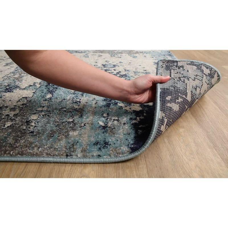 Livabliss 6'7"x6'7" Square High Plains Modern Rug Blue